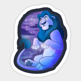 Ghost Mufasa Sticker